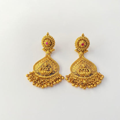Gold Plated  Lakshmi maa Earring