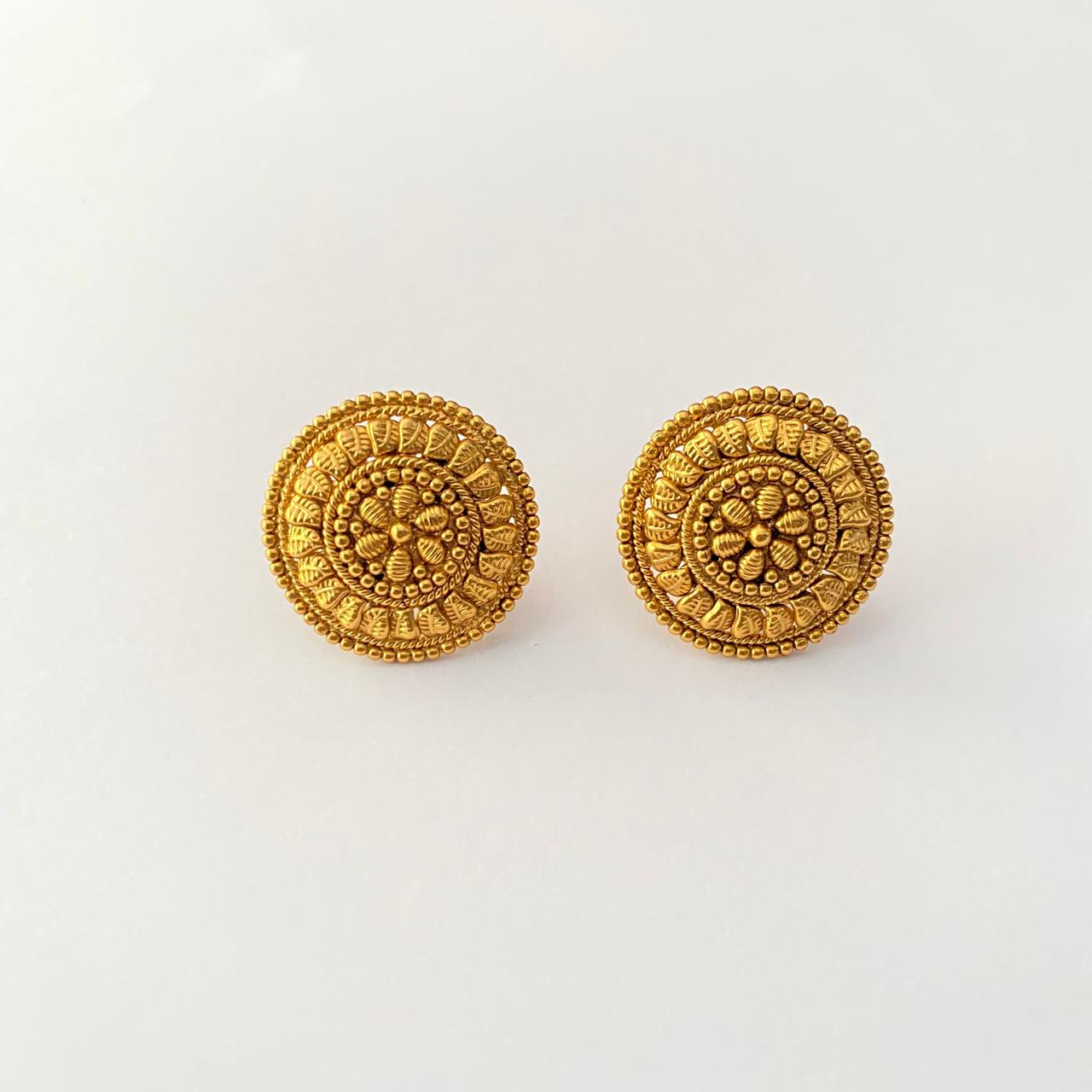 Gold Plated  Traditional  Big Stud