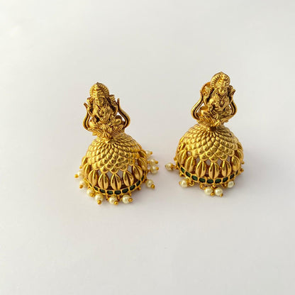 Gold Plated Traditional Lakshmi Earring