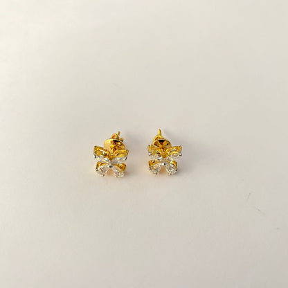 Pure Silver 92.5 Gold Polish Stud
