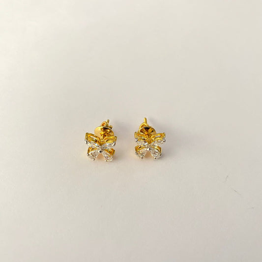 Pure Silver 92.5 Gold Polish Stud