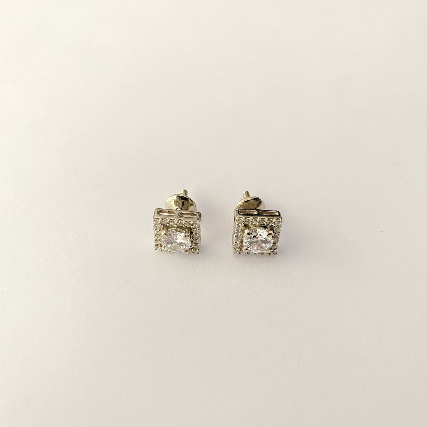 Pure Silver 92.5 Square Shape Stud