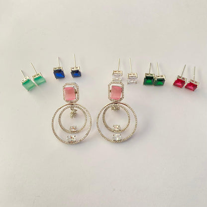 Silver Plated Changeable Earring