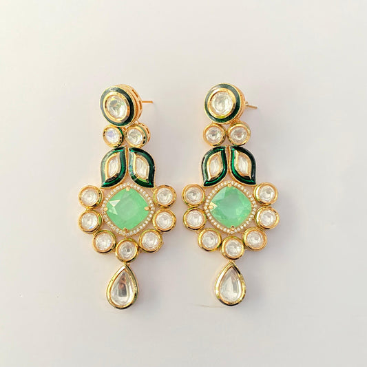 Ethnic Kundan Dangler Earring