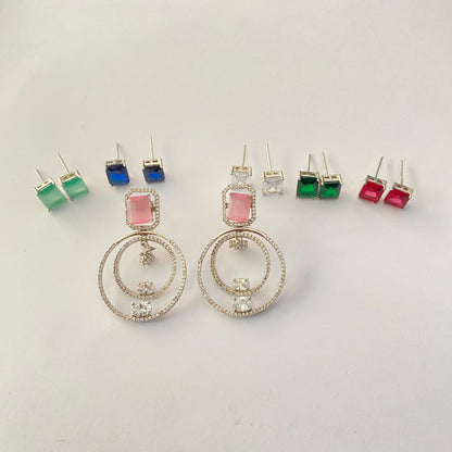 Silver Plated Changeable Earring