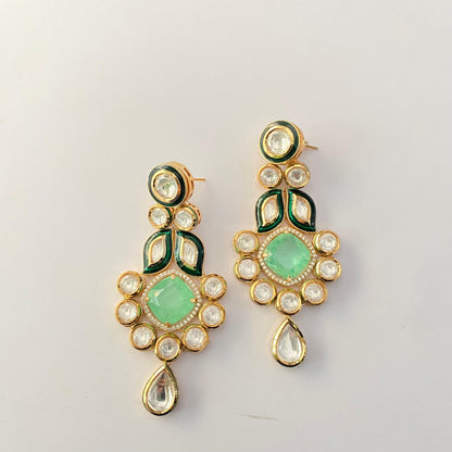 Ethnic Kundan Dangler Earring