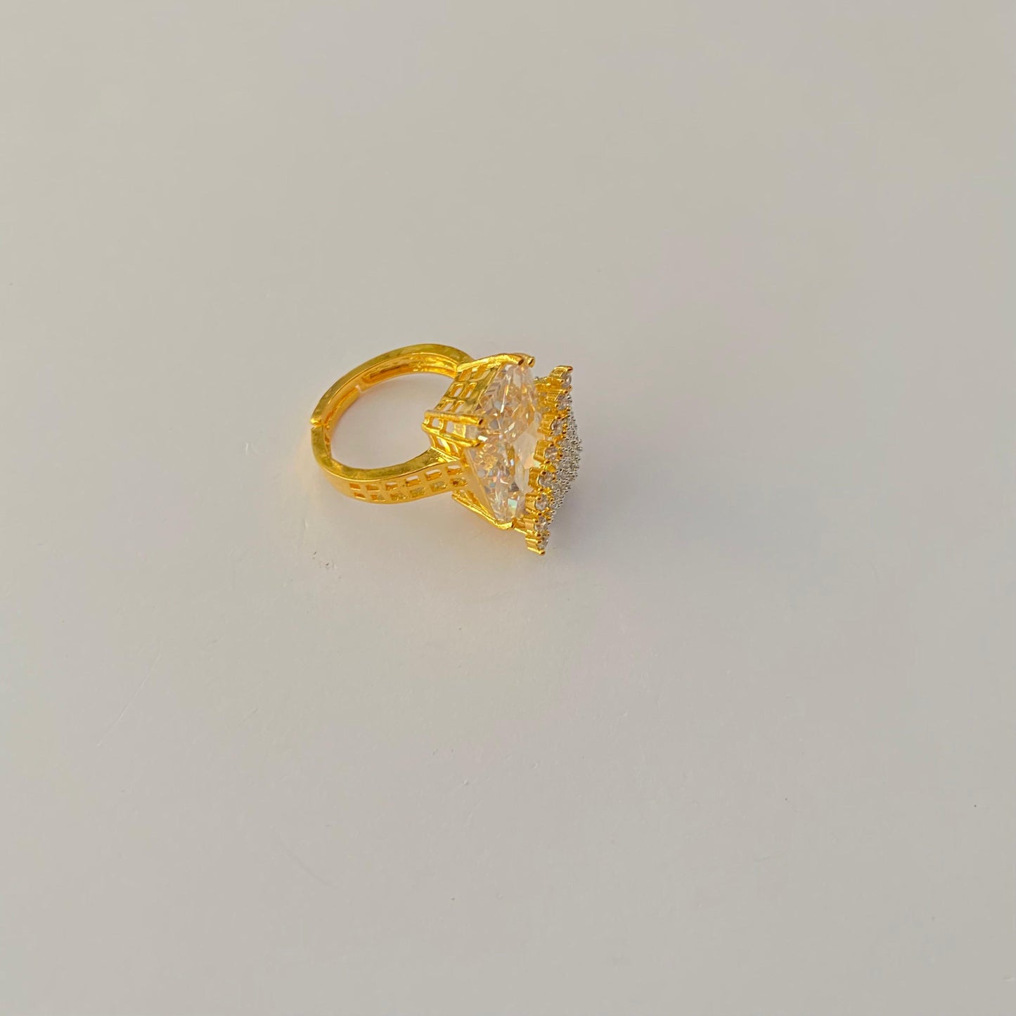 Gold Plated stone Diamond Ring