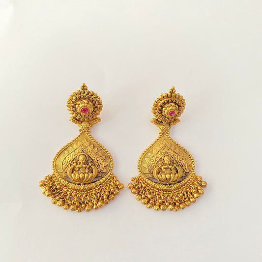 Gold Plated Laxmi Earring