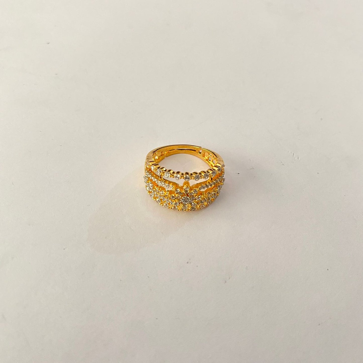 Gold Plated Diamond Ring