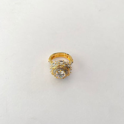 Gold Plated Diamond Ring