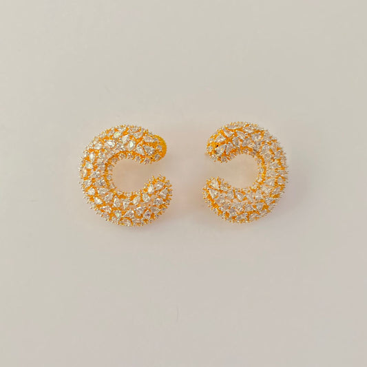 A.D Stone Gold Plated   Earring