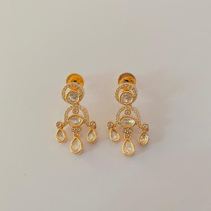 Polki gold plated Latest design Necklace Set