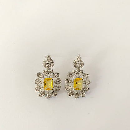 Diamond yellow classic Necklace Set