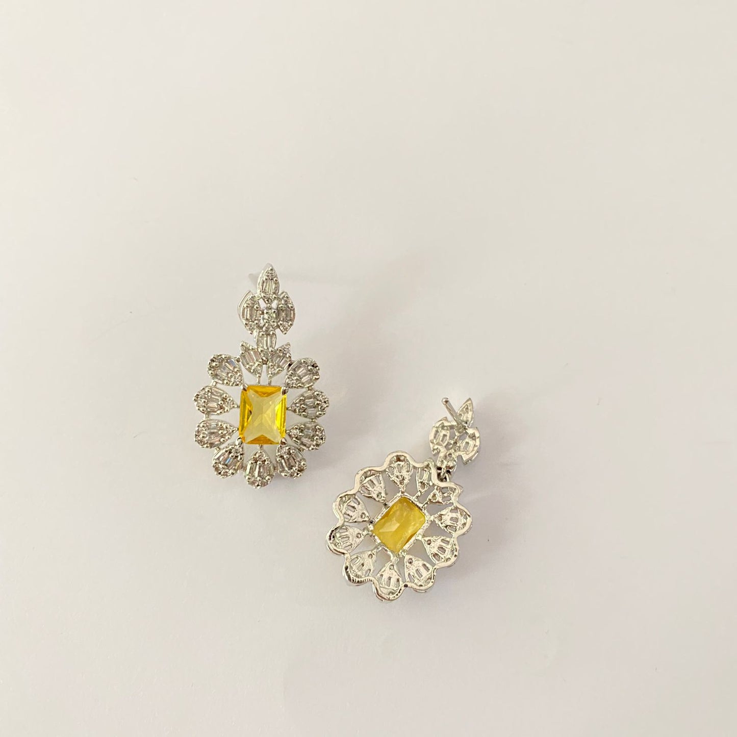 Diamond yellow classic Necklace Set