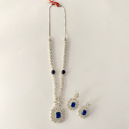 Diamond Blue classic Necklace Set