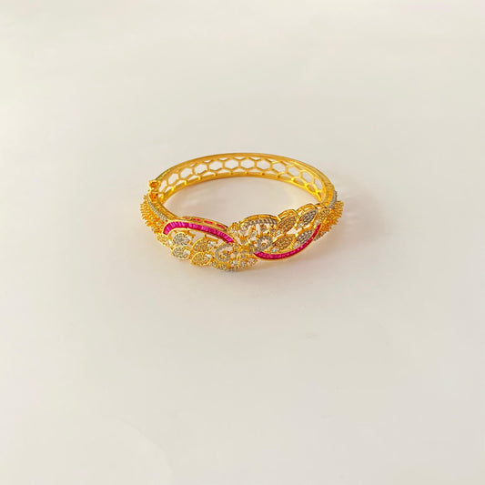 A.D Gold Plated Latest Design Openable Bracelet