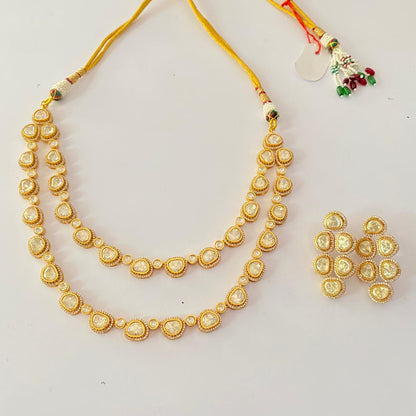 Kundan Polki double layer  Necklace set