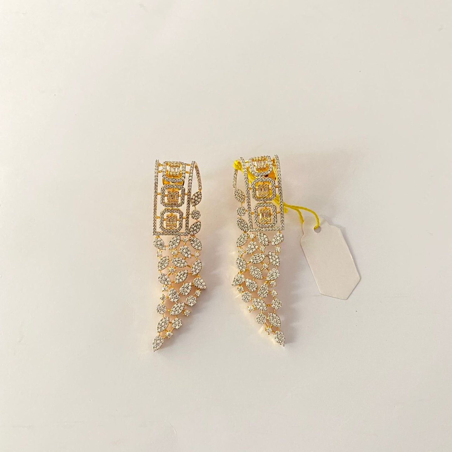 Diamond gold gold plated classic Earring