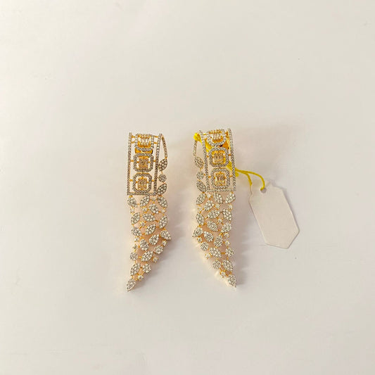 Diamond gold gold plated classic Earring