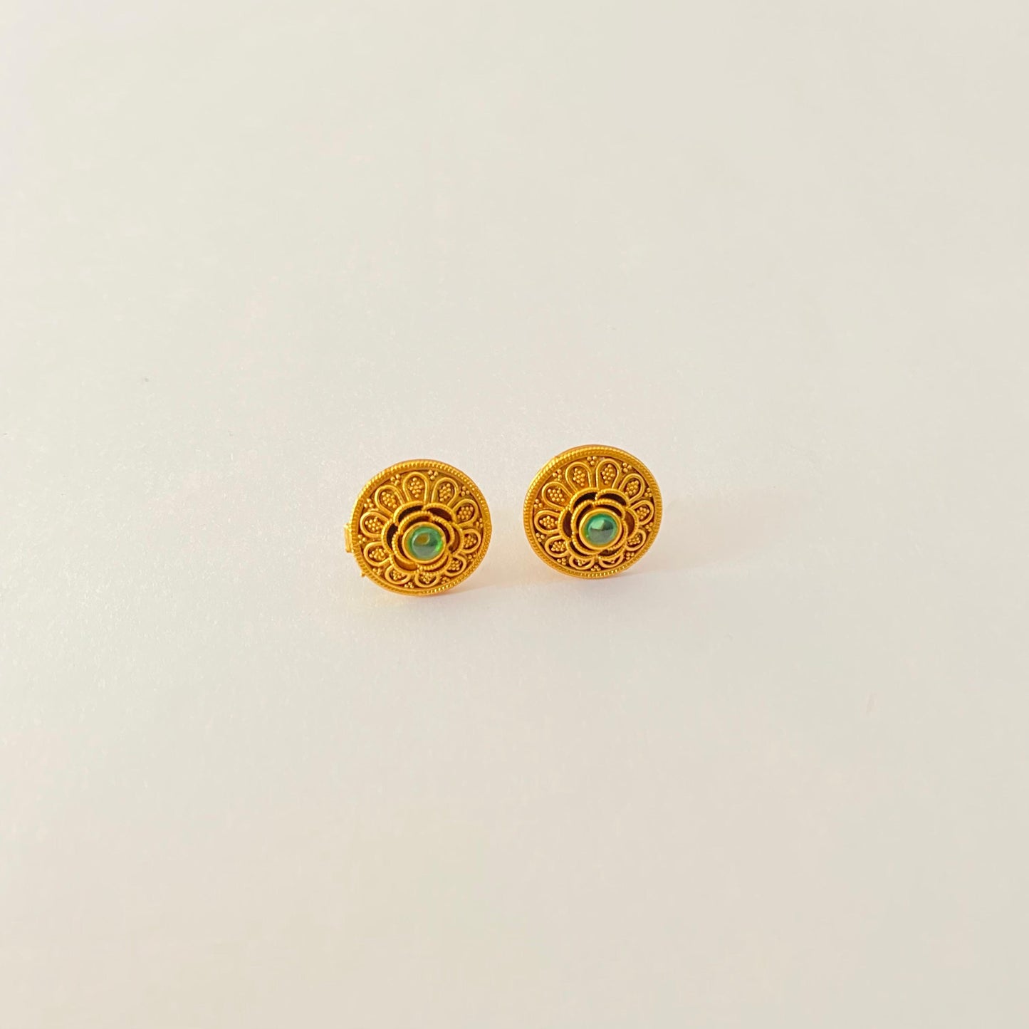 Antique Gold Plated Pendant Set Latest Design