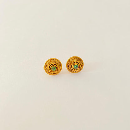 Antique Gold Plated Pendant Set Latest Design