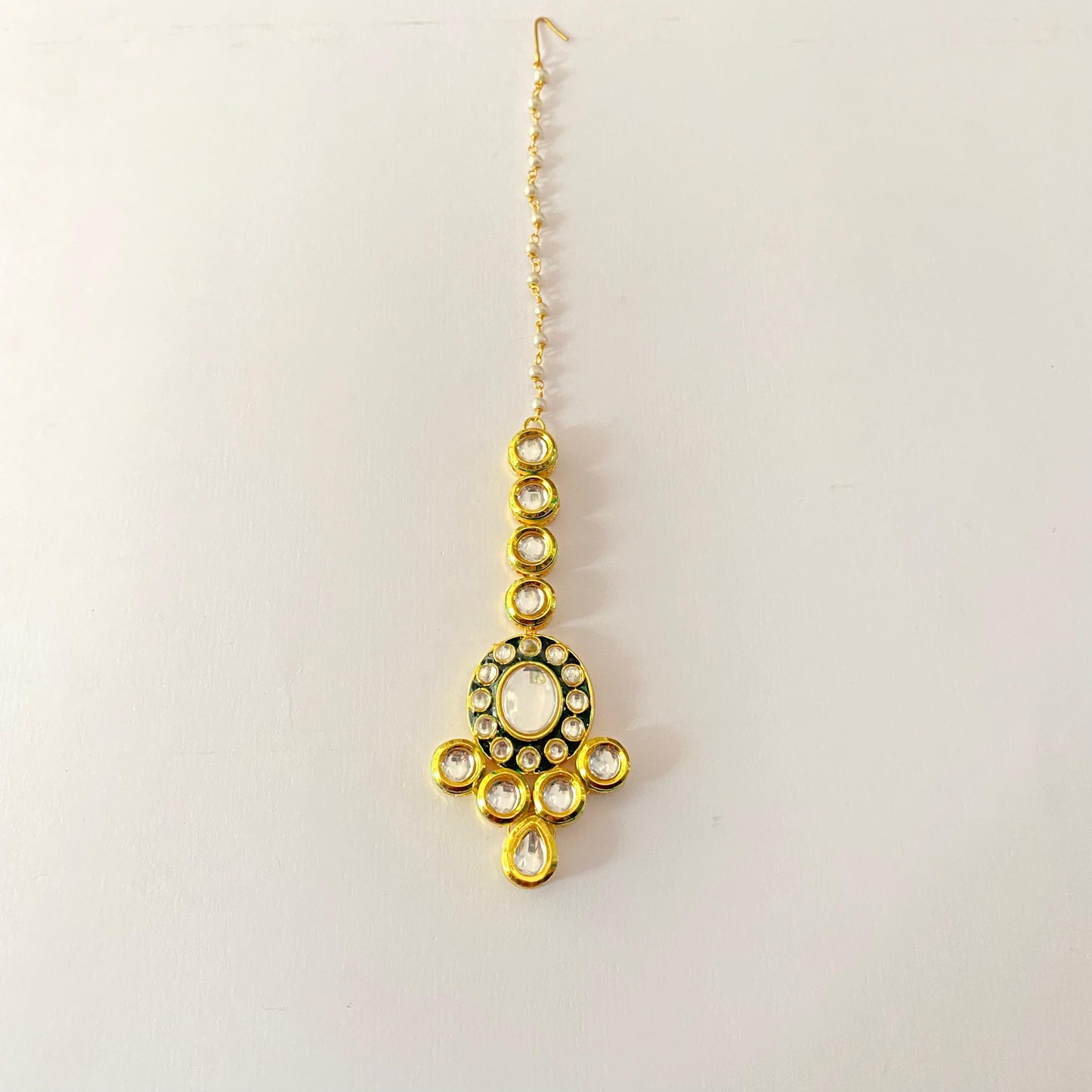 Polki Silver & golden Mangtikka