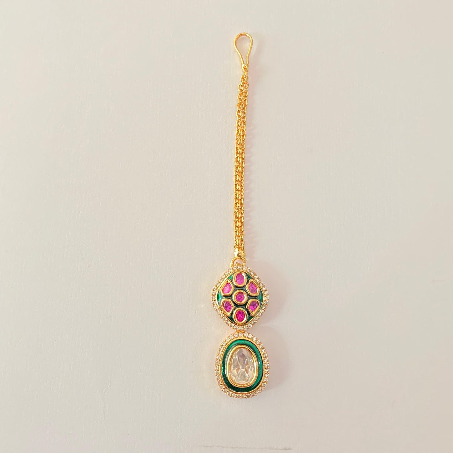 Gold Plated Kundan Mangtika New Design