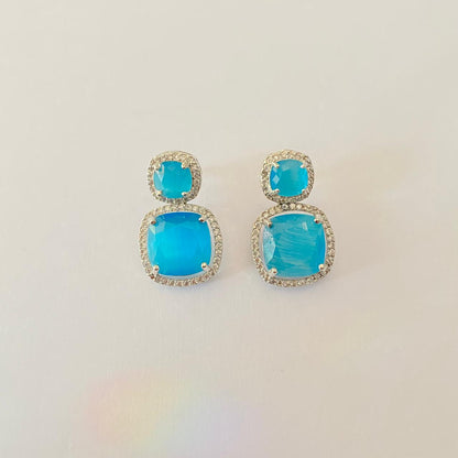 Aqua Diamond Classic Earring