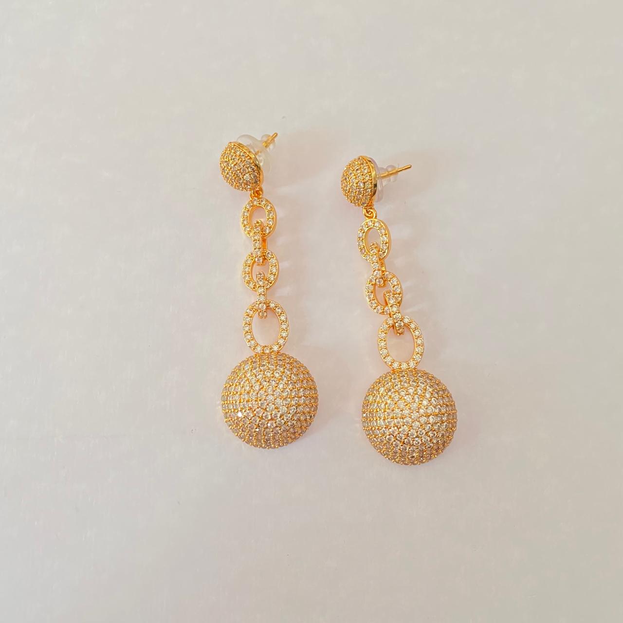 Diamond Gold Plated latest Design western  Earring