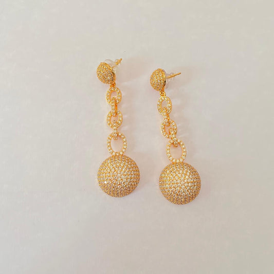 Diamond Gold Plated latest Design western  Earring