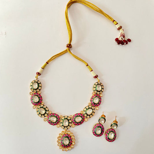 Kundan & Polki Necklace Set