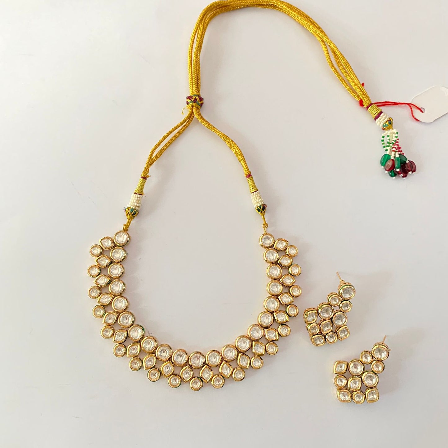 Gold Plated Kundan Necklace Set