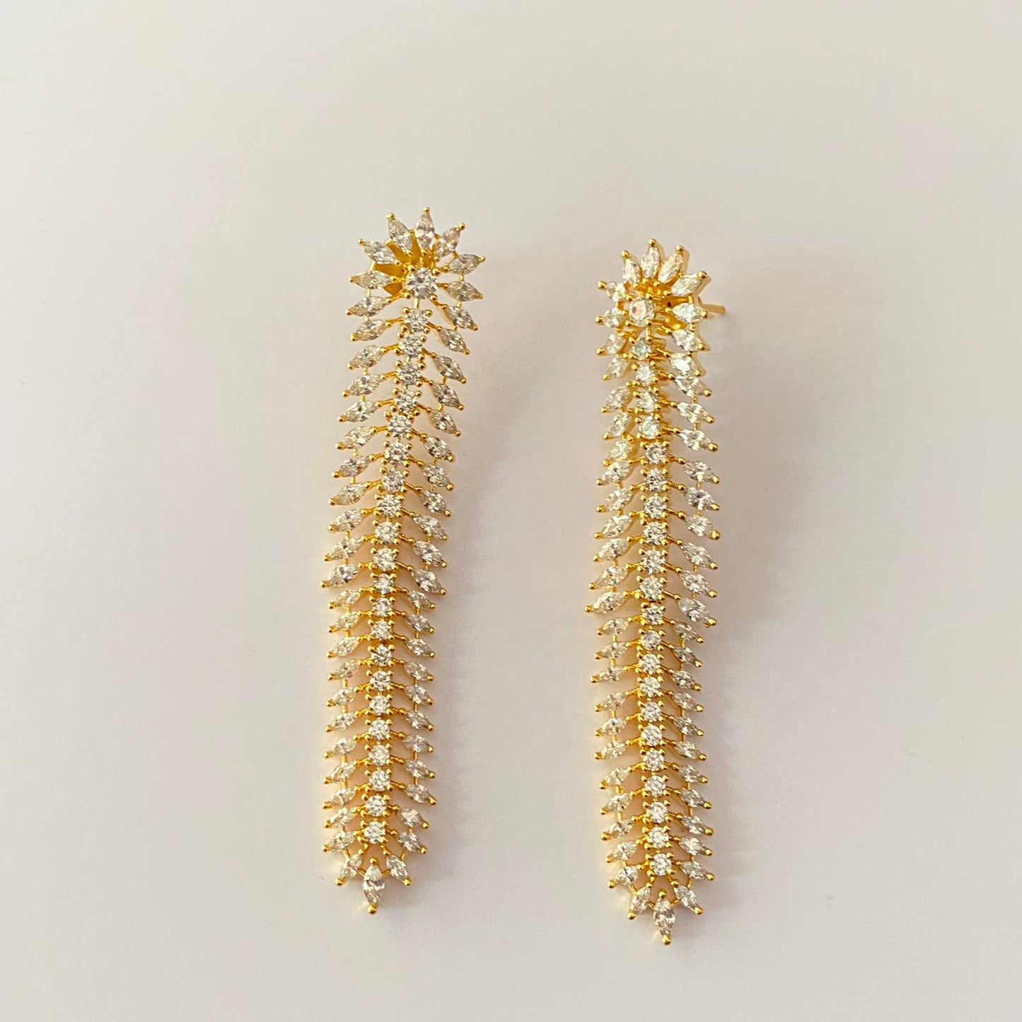Diamond Gold Plated Earring