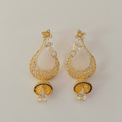 Gold Plated Diamond Earring