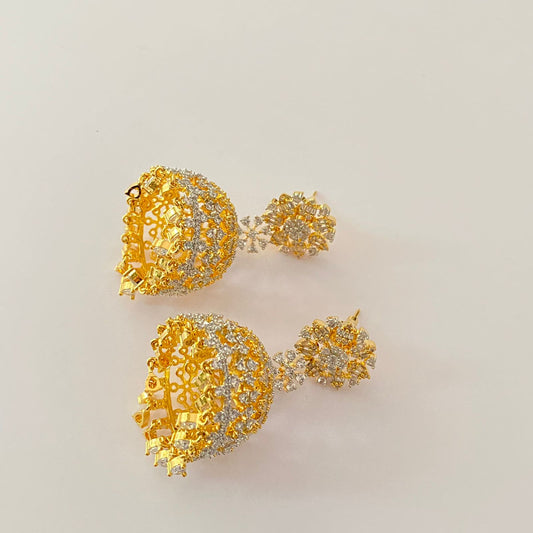 Gold Plated Diamond Jhumka
