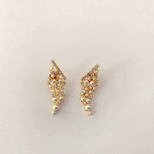 Gold Plated Pearl Earring