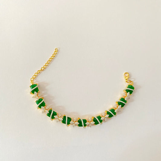 Green Gold Plated Bracelet