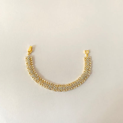 Gold Plated Diamond Tennis Bracelet