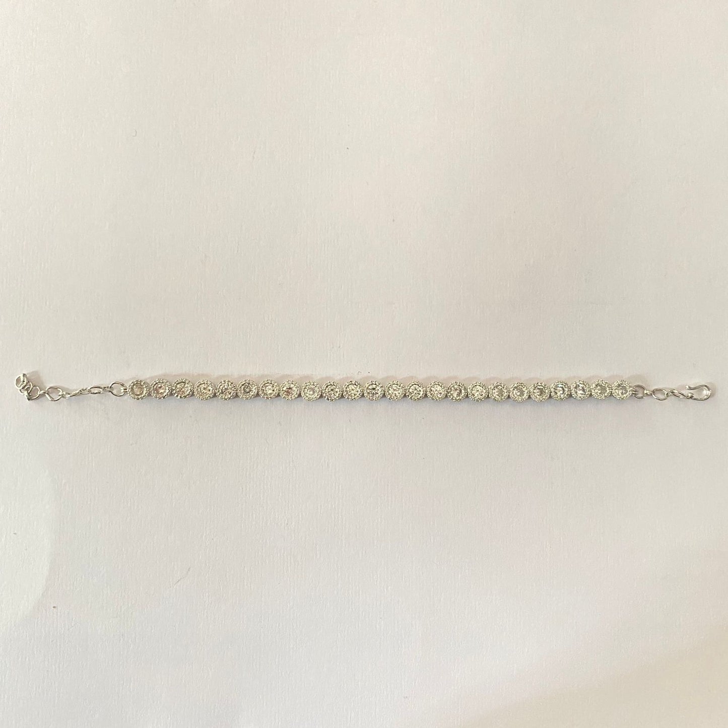 Silver Plated Tennis Bracelet