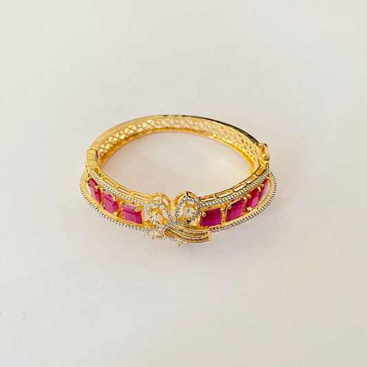 Gold Plated Ruby Bracelet