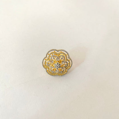 Gold Plated Diamond Ring