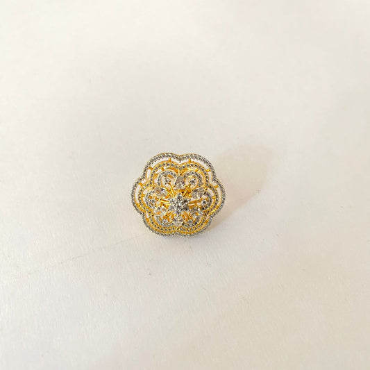 Gold Plated Diamond Ring