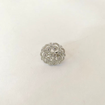 Diamond Silver Plated Ring