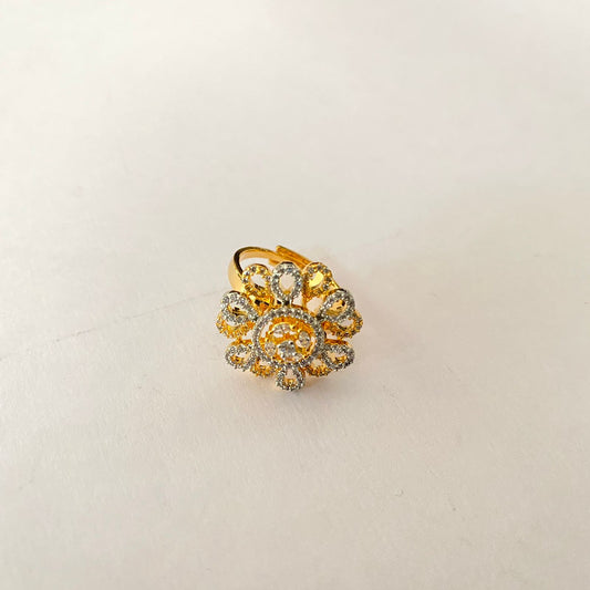 Diamond Gold Plated Ring