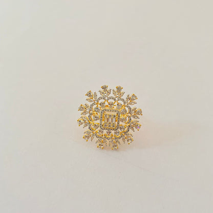Gold Plated Diamond Ring