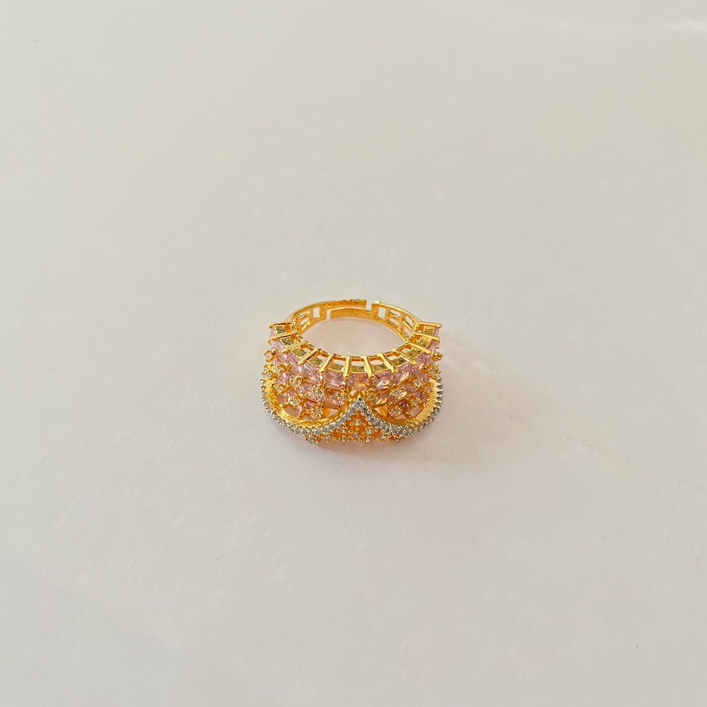 Gold Plated Diamond Ring