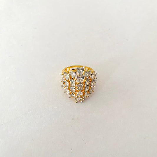 Diamond Gold Plated Ring