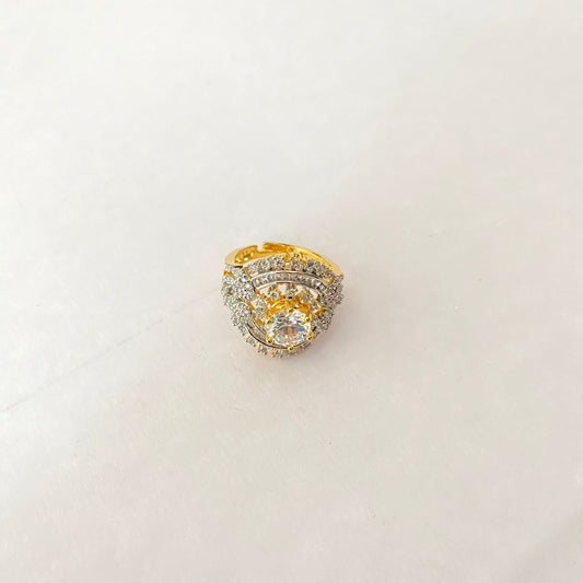 Gold Plated Diamond Ring