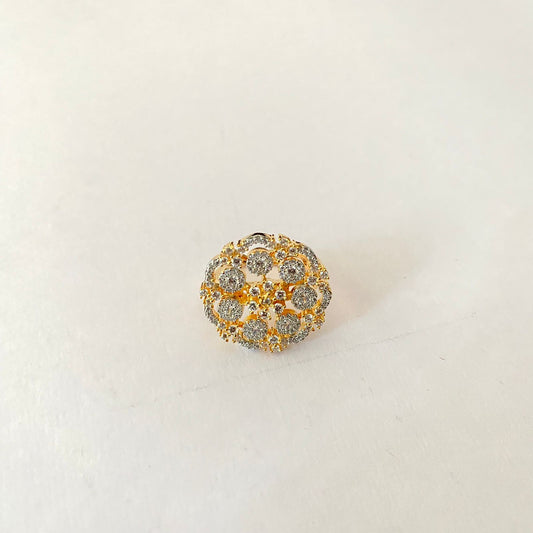 Diamond Gold Plated Ring
