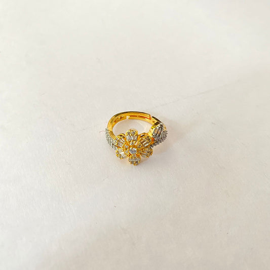 Gold Plated Diamond Ring